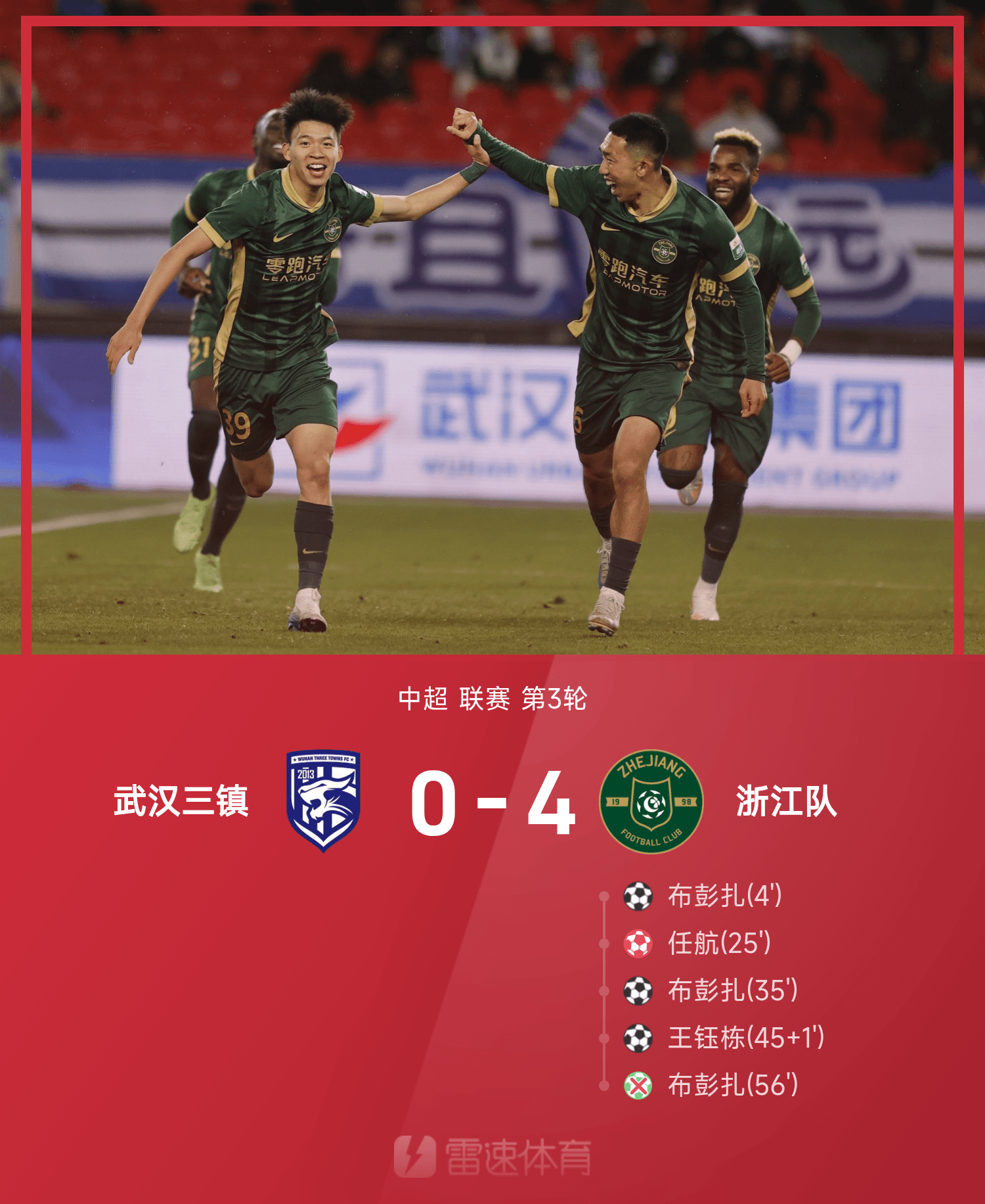 武汉三镇发布备战花絮；转会期复出首秀；荷甲任务艰巨；赛程密集仍需轮换 